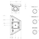 Starlink Mini Mount Bracket with Stainless Steel 1-14 Ratchet Mount Base image number 1