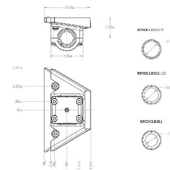 Starlink Mini Mount Bracket with Stainless Steel 1-14 Ratchet Mount Base image number 1