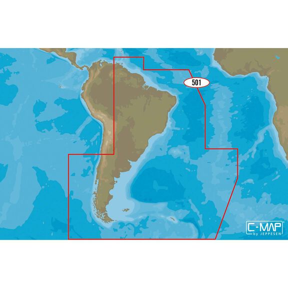 SA-M501 Gulf of Paria to Cape Horn C-MAP MAX Chart microSD/SD Card image number 0