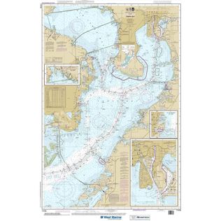 Maptech&reg; NOAA Recreational Waterproof Chart-Tampa Bay; Safety Harbor; St. Petersburg; Tampa, 11416