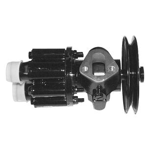 Quicksilver 807151A8 Sea Water Pump Housing for V8 MerCruiser Engines Made by General Motors w/ a V-Belt Pulley System for Engine Accessories and Mechanical Fuel Pumps