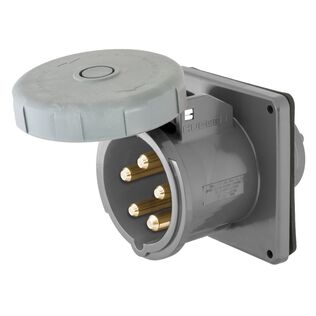 Hubbell Marine Pin & Sleeve Inlet, 4P5W, 100A 277/480v