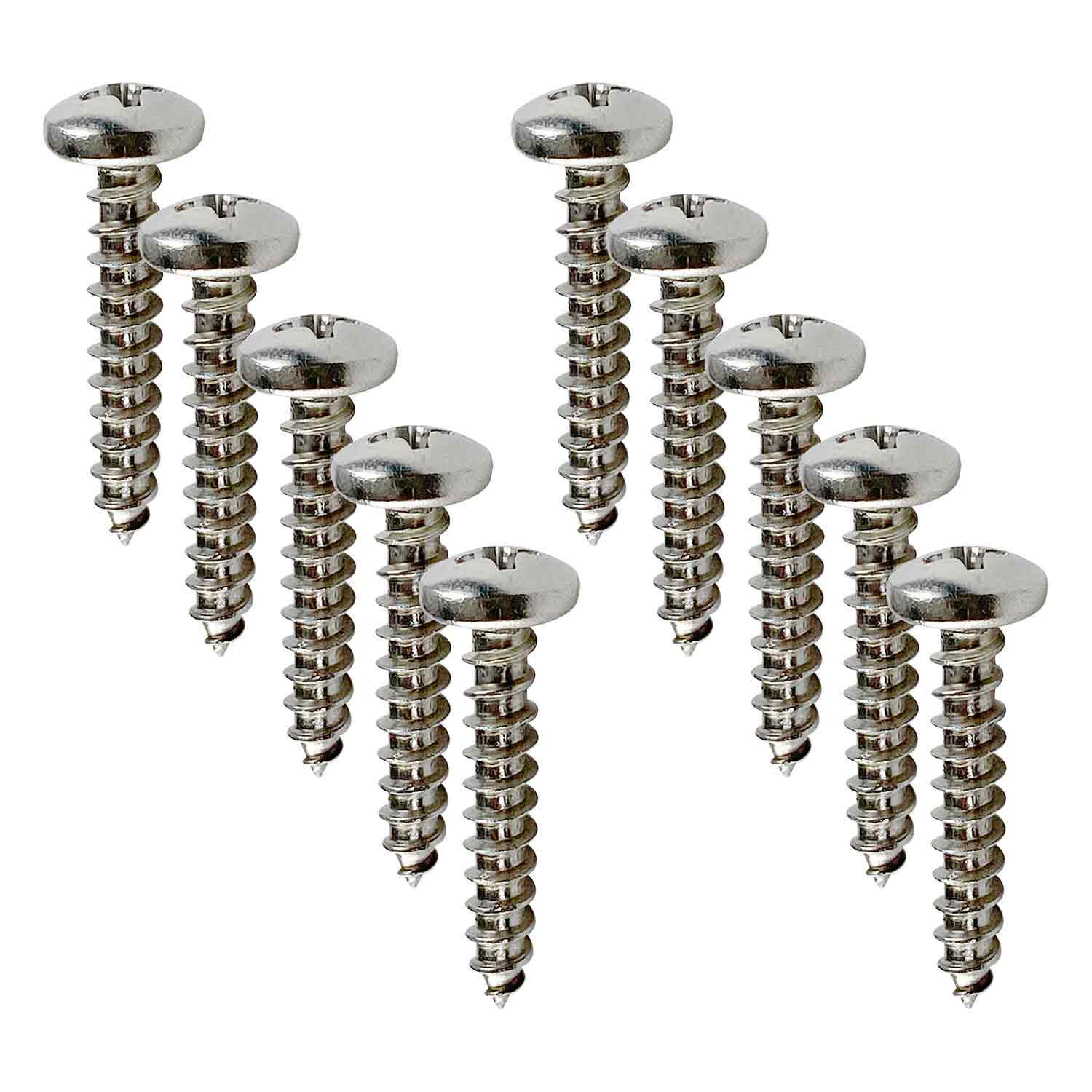 Phillips Pan Head Machine Screws, 8 Piece, Stainless Steel