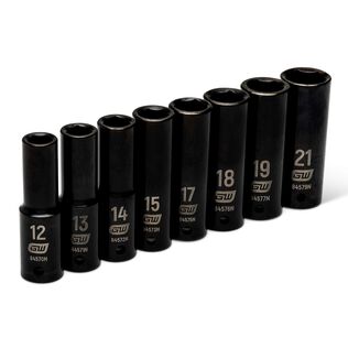8-Piece Impact Metric Deep Socket Set