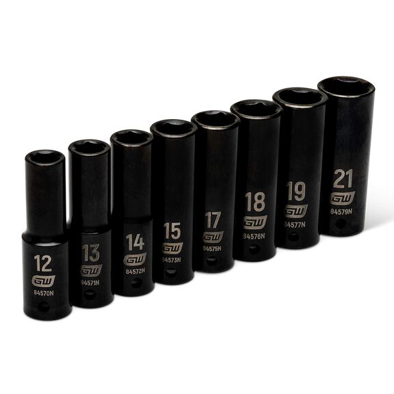 8-Piece Impact Metric Deep Socket Set image number 0