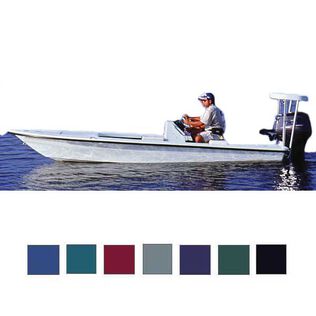 Flats Boat Cover, OB, Navy Blue, Hot Shot, 20'6"-21'5", 96" Beam