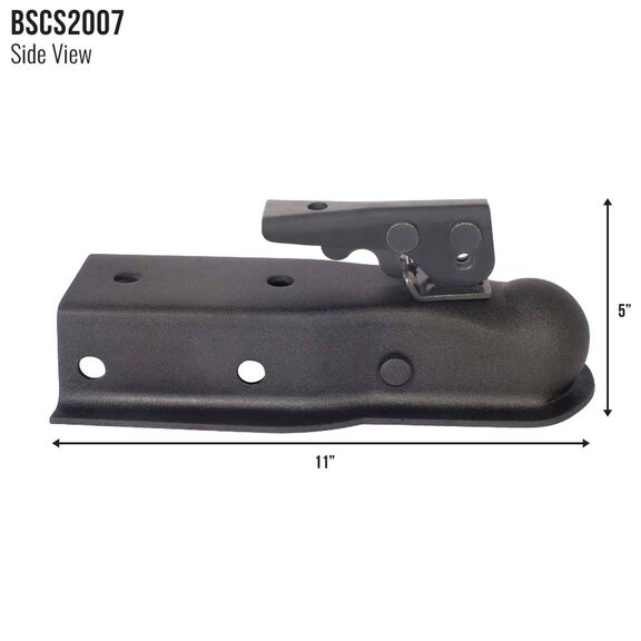 Blackout Series 3500lbs Coupler, 2-1/2" Channel, 2" Ball image number 5