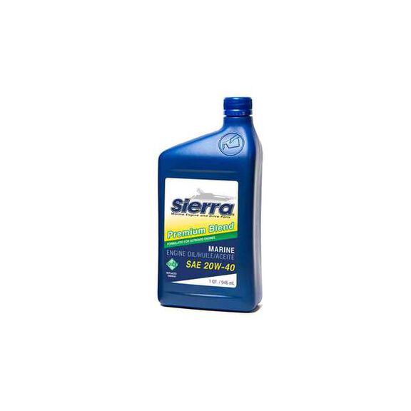 Sierra 20W-40 4 Stroke Conventional Marine Engine Oil, 1 Quart image number 0