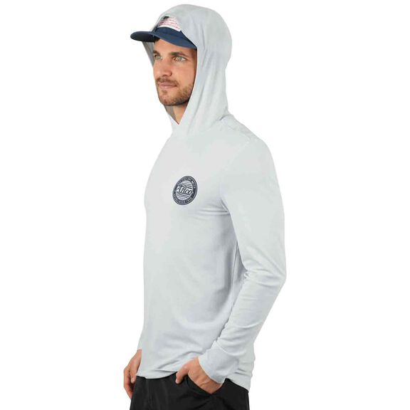 Men's Ocean Bound UPF Solid Hooded Shirt image number 1