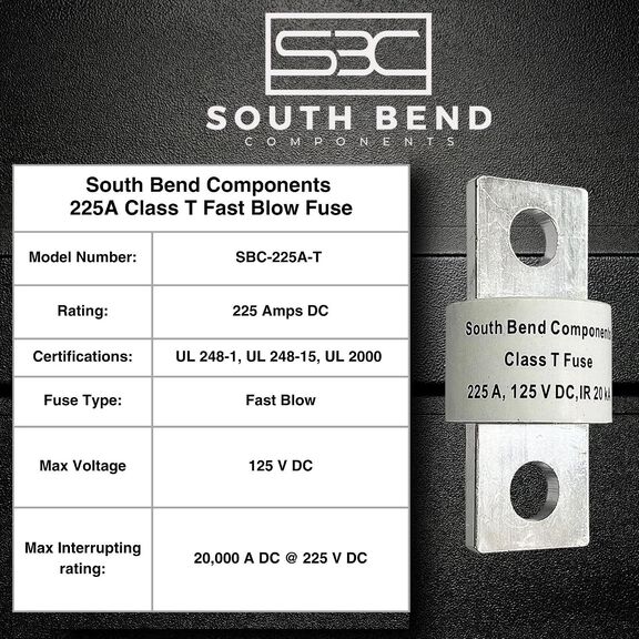 South Bend Components 225A Class T Fast Blow Fuse image number 3