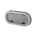 Standard Portlight Size 7RE - Opening, Smoke Acrylic / Silver Frame, White Trim image number 0