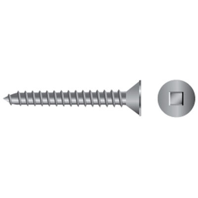 Stainless Steel Square Head Flat-Head Tapping Screws
