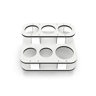 Square Double Stack Table Side Caddy