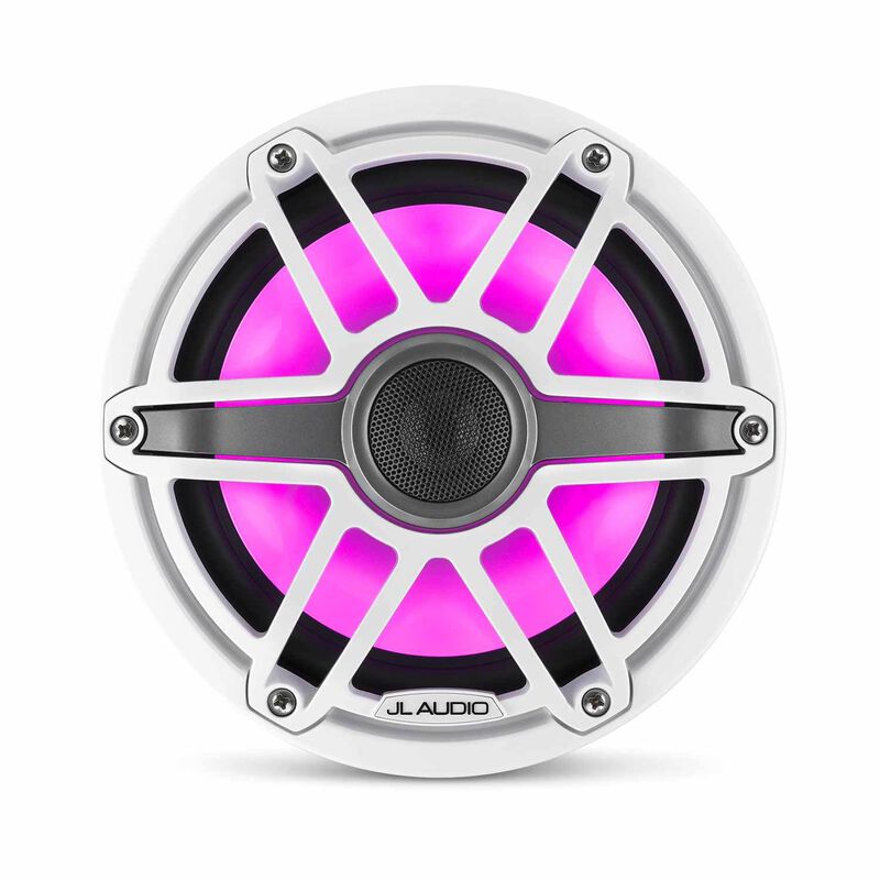 M6-770X-S-GwGw-i 7.7" Marine Coaxial Speakers, White Sport Grilles with RGB LED Lighting image number 5