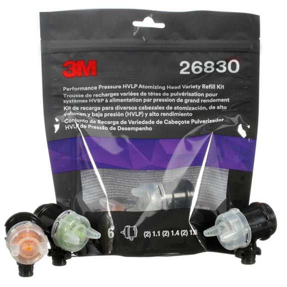 Performance Pressure HVLP Atomizing Head Refill Variety Kit image number 0