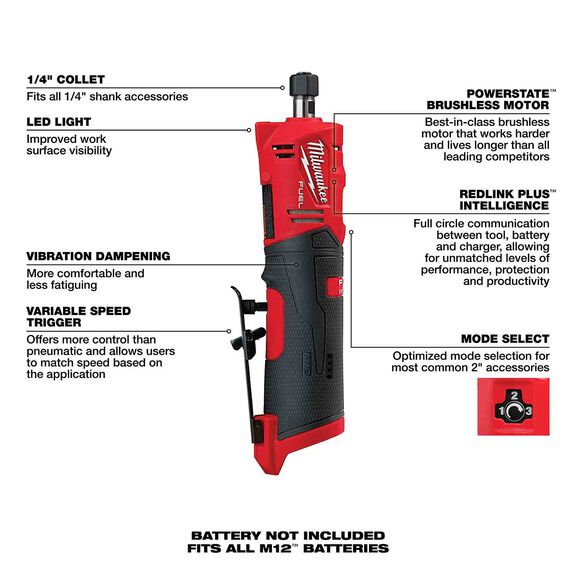 M12 FUEL&trade; Straight Die Grinder image number 1