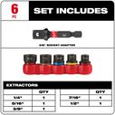 SHOCKWAVE&trade; Impact Extractor Set, 6 Piece image number 1