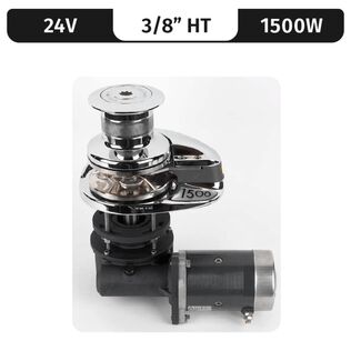 Lofrans Project 1500/X3 Capstan Vertical Electric Windlass with Drum, 3/8" rope/chain, 12V DC, 1500W