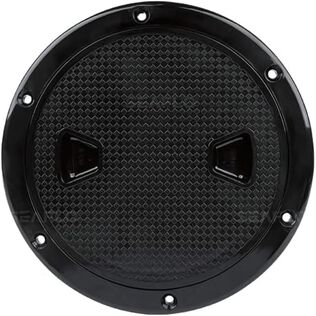 SEAFLO 6" Marine Round Non-Slip Inspection Hatch with Detachable Cover &ndash; Black