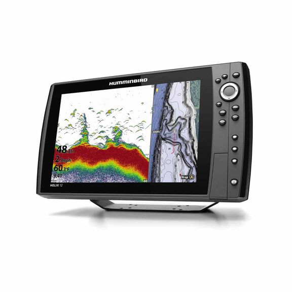 Helix 12 Chirp MDI+ GPS G3N Multifunction Display with XM 9 HW MDI T Transducer and Basemap Charts image number 2