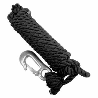 20' x 3/8" Trailer Winch Rope with Hook