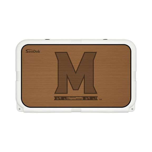 SeaDek Cooler Pad - Collegiate Collection - Fits YETI Tundra 45 - Mocha / Black, University of Maryland image number 0