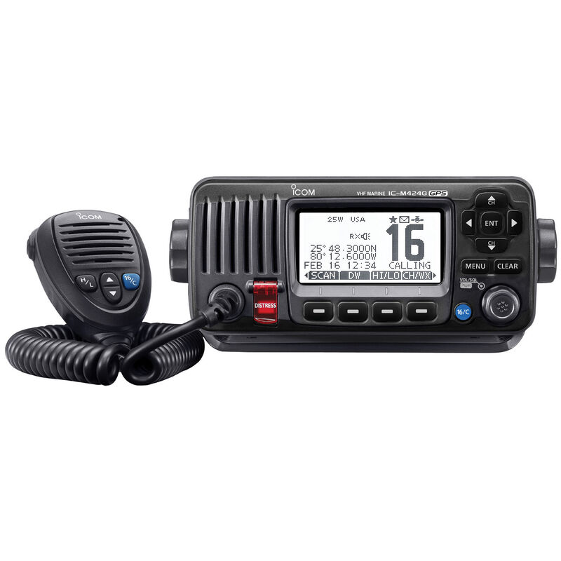 M424G Fixed-Mount VHF Radio with GPS Receiver West Marine