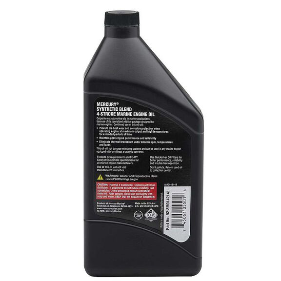 SAE 10W-30 Synthetic Blend 4-Stroke Marine Engine Oil image number 1