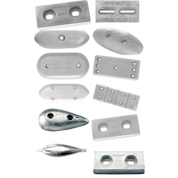 Zinc Hull Anode - 12"L x 6"W x 1 1/4" thickness (W) image number 0