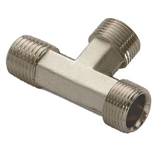 1/4" NPT Hydraulic Tee Fitting, 3-Pack