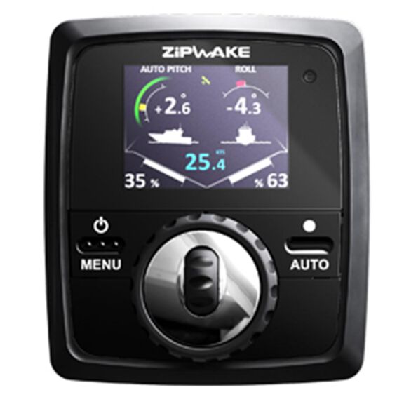 Zipwake 450S Standard Dynamic Fully Automatic Trim Control System Kit with Remote Control, Built-in GPS, 3D-Gyro and 3D Accelerometer and Interceptors 26.8" Width, 6.1" Depth, 10.8" Height image number 1