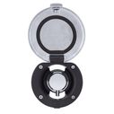 Aidack Recessed Control Valve Hot/Cold Mixer, Black Cup with Stainless Steel Lid w/Gasket, Chrome Aidack Handle image number 1
