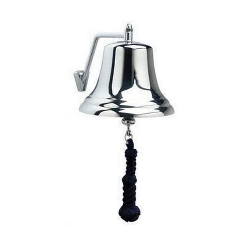 Weems & Plath 8" Chrome Bell with Navy Monkey's Fist Lanyard | Camping World