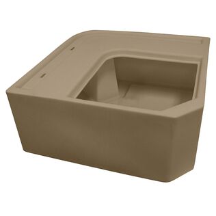 8WD133-1B-207 Deluxe Pontoon Radius Corner Section, Base Only, Tan