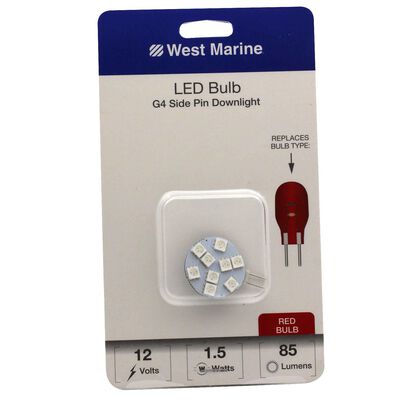 G4 Side Pin Downlight LED Disk, Red