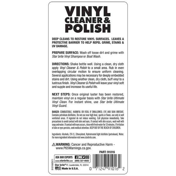 Vinyl Polish & Restorer, 16oz. image number 1