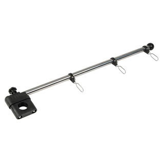 1/2" Stainless Steel Rail-Mount Flagstaff with Nylon Bracket