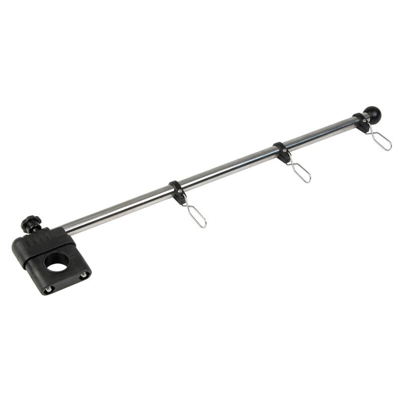 1/2" Stainless Steel Rail-Mount Flagstaff with Nylon Bracket image number 0