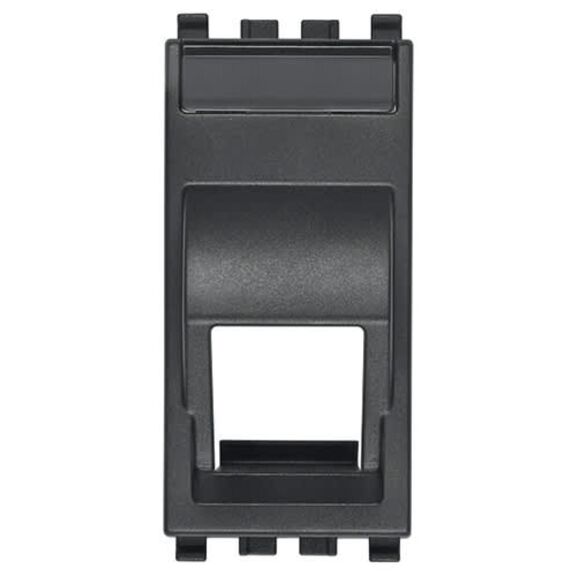Vimar Eikon RJ45 Slating Adaptor for Keystone Connector, Grey image number 0