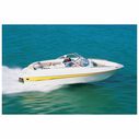 V-Hull Runabout Cover, I/O, Burgundy, Hot Shot, 24'5"-25'4", 102" Beam image number 1