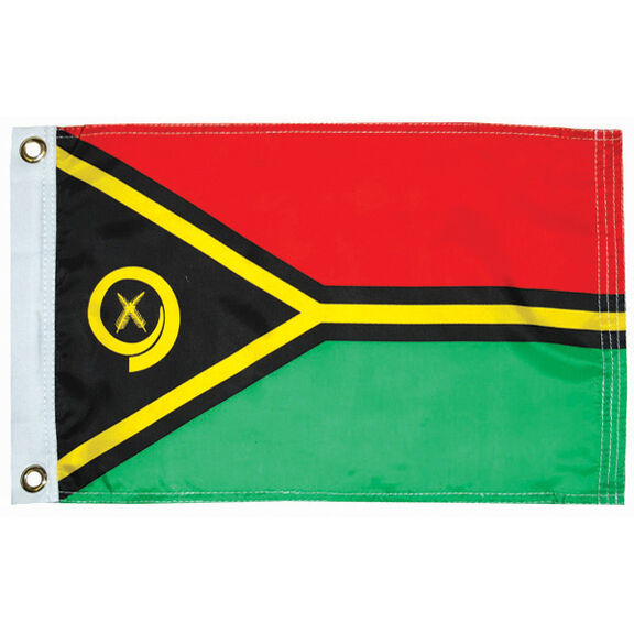 Vanuatu Courtesy Flag, 12" x 18" image number 0