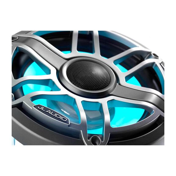 M6-880X-S-GmTi-i 8.8" Marine Coaxial Speakers, Gunmetal and Titanium Sport Grilles with RGB LED Lighting image number 7