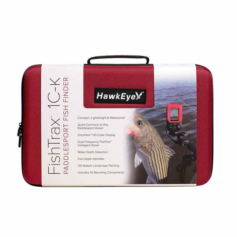 Hawkeye FishTrax 1C-K PaddleSport Fishfinder w-Carrying Case