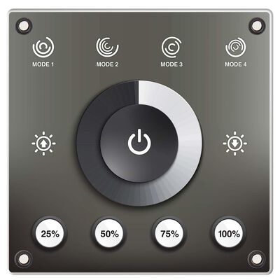 Helm Mount LED Dimmer Controller, Water Resistant, Touch Sensitive, Multifunction