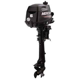 Mercury 6hp Tiller FourStroke Outboard Motor - 15" Shaft, Manual Tilt/Trim, Manual Start