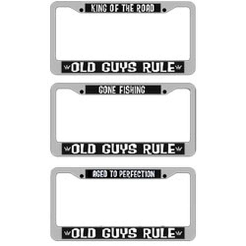 Old Guys Rule License Plate Frames image number 0