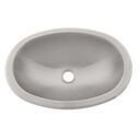 Oval Sink Brushed Finish, 304 Stainless Steel, 1-1/2" Drain, SoundKOTE, With Studs image number 1