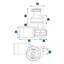 Lewmar 45EST EVO AL GY 12V Complete (E) Kit image number 1