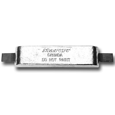 Hull Anode, Aluminum, with Steel Straps