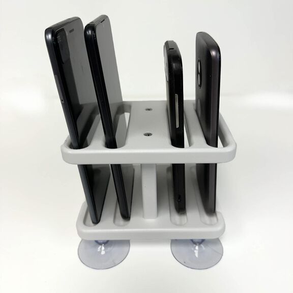 Boat Phone Holder with Suction Cups (White) image number 3